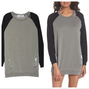 THE LAUNDRY ROOM sweater xs black & grey Nordstrom